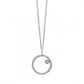 Heiring Mai - Hängsmycke i silver med diamant