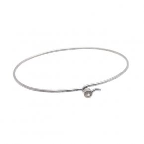 Heiring Mai Bangle 0,02ct - Stelt armband i silver med diamant