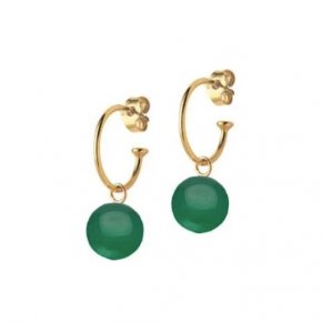 örhängen grön agat