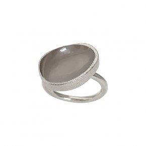 Heiring Kolo Grey Moonstone - Ring i silver