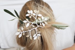 lotta jewellery oliv smycke brosch hårsmycke silver