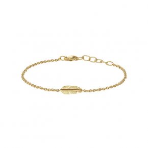 Heiring Feather mini - Armband i förgyllt silver
