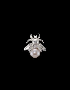 MARIA NILSDOTTER Bumblebee Pearl - Örhänge i silver