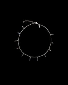 MARIA NILSDOTTER Pierced Pearl - Halsband i silver