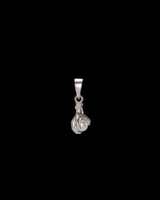 MARIA NILSDOTTER Tiny Claw Pearl Charm - Berlock i silver