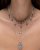 MARIA NILSDOTTER Pierced Pearl - Halsband i silver