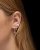 MARIA NILSDOTTER Pierced Heart Clear quartz Studs - Örhänge i silver