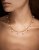 MARIA NILSDOTTER Pierced Pearl - Halsband i silver