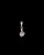 MARIA NILSDOTTER Tiny Claw Pearl Charm - Berlock i silver