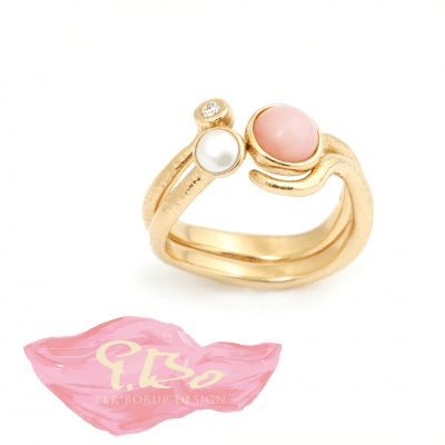 guldring dansk design per borup pärla