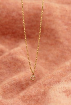 Per Borup Design Ophelia - Halsband i guld med diamant