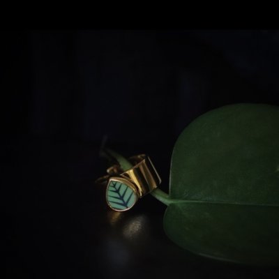 SIGRÉN Berså Exclusive Golden - Ring i förgyllt silver