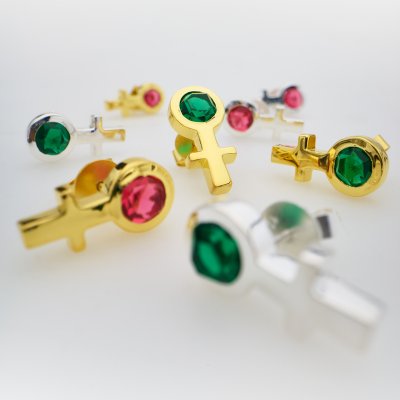 SIGRÉN Future Is Female - Örhängen i förgyllt silver