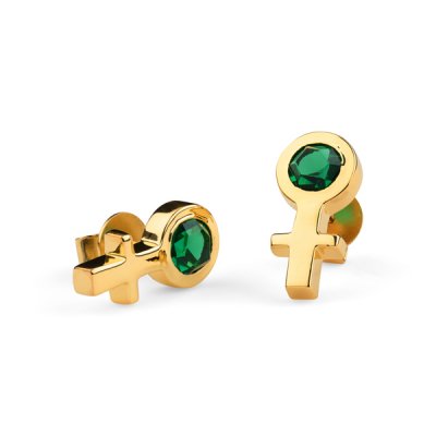 SIGRÉN Future Is Female - Örhängen i förgyllt silver