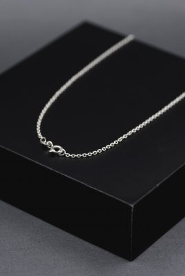 Onyx - Halsband i silver