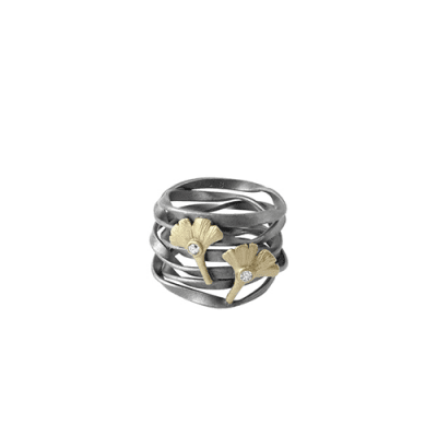 Lotta Jewellery Ginkgo Biloba - Ring i brons