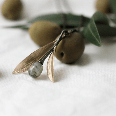 oliv smycken labradorit