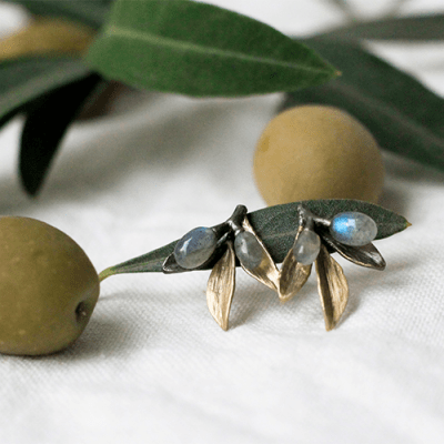 oliv smycken labradorit