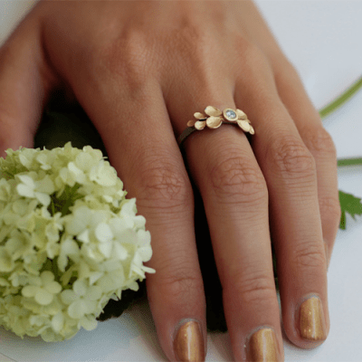 Lotta Jewellery Sublime Dahlia - Ring i brons
