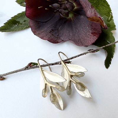 Lotta Jewellery Patmos Olive - Örhängen i silver