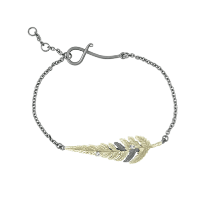 Lotta Jewellery Armband Water Clover Fern - Armband i brons