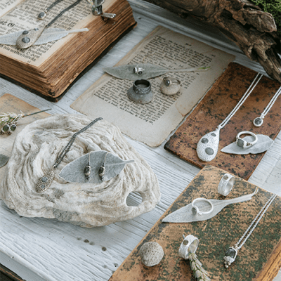 Lotta Jewellery Foggy Rain - Halsband i silver