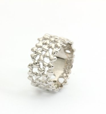 per borup design hearts bred ring guld