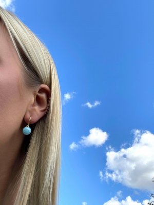 Heiring Creol Medium - Creoler i förgyllt silver