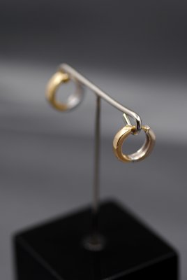 Clickcreoler - Örhängen i rött och vitt guld