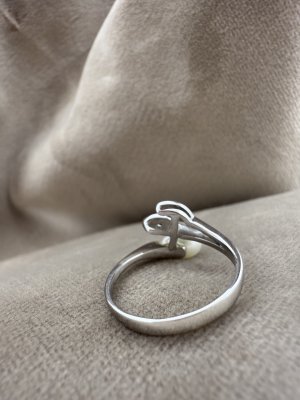 1990-tal - Victor Janson - Ring i vitguld med pärla