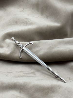 1990-tal - Ola Gorie - Sword kilt pin - Brosch i silver