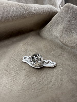 2000-tal - Porsche - Brosch i silver