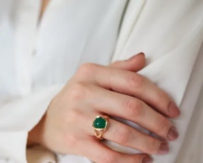 Per Borup Design Changeling - Agat grön facetterad