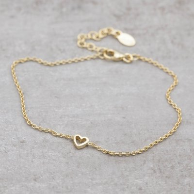 by Faith Minihjärta - Armband i förgyllt silver