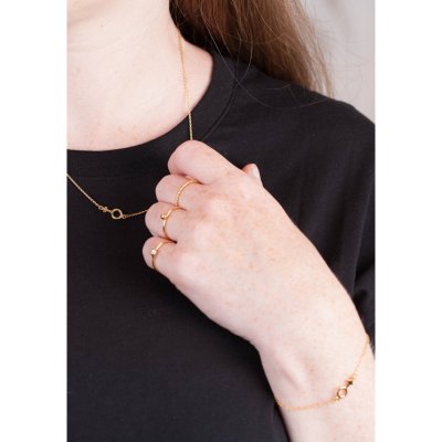 925 by Faith Halsband guld silver kvinnosymbol