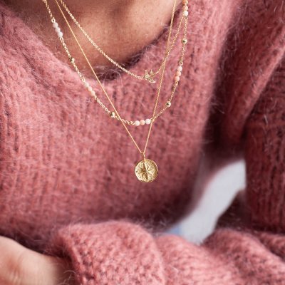 by Faith Lyckocoin Stjärna - Halsband i förgyllt silver