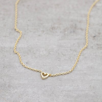 by Faith Minihjärta - Halsband i förgyllt silver