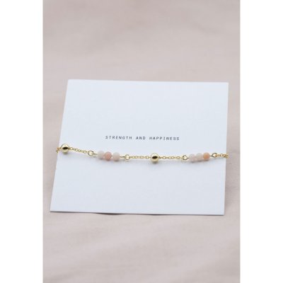 by Faith Strength & Happiness - Armband i förgyllt silver