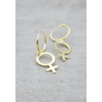 925 by Faith Örhängen silver kvinnosymbol