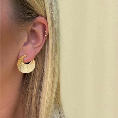 Heiring Dream catcher Small - Örhängen i förgyllt silver