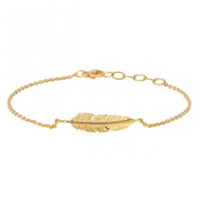 Heiring Feather - Armband i förgyllt silver