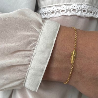 Heiring Feather mini - Armband i silver