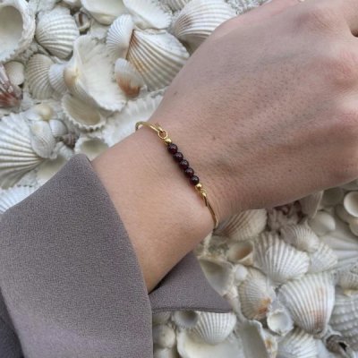 Heiring Multisize - Topp till armring/kedja Granat