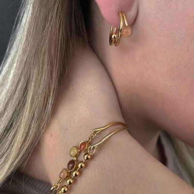 Heiring Horizon Grå månsten - Creol i silver