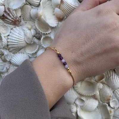 Heiring Multisize - Topp till armring/kedja Ametist mix