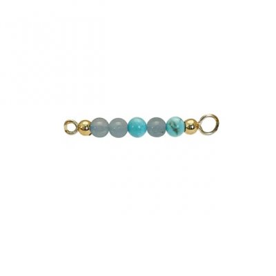 Heiring Multisize - Topp till armring/kedja Turkos & Akvamarin Mix