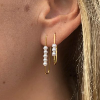 Heiring Pearl x 5 - Örhängen i silver