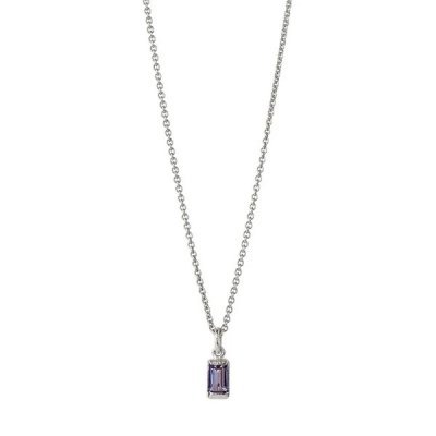 Heiring Square - Hängsmycke med ädelsten