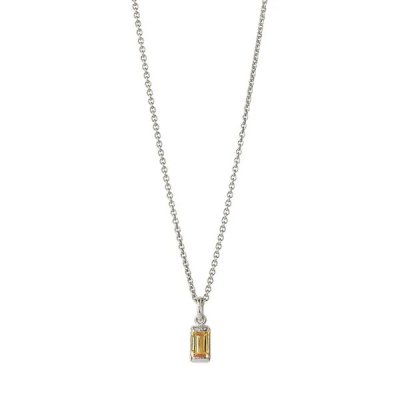 Heiring Square - Hängsmycke med ädelsten