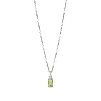 Heiring Square - Hängsmycke med ädelsten